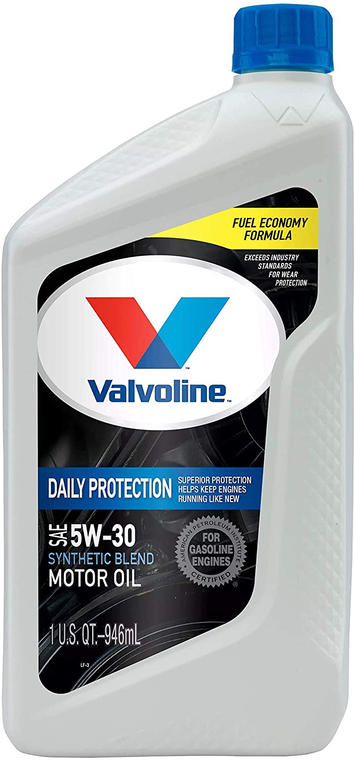 Valvoline™ Daily Protection™ Synthetic Blend Motor Oil SAE 5W-30 -  | Container: 1 Qt Bottle | Shipped as: Case of 6 X 1 Qt Bottles - Automotive Engine Oils